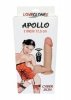 Rotacyjne obrotowe dildo z jądrami na przyssawce Apollo 18 cm